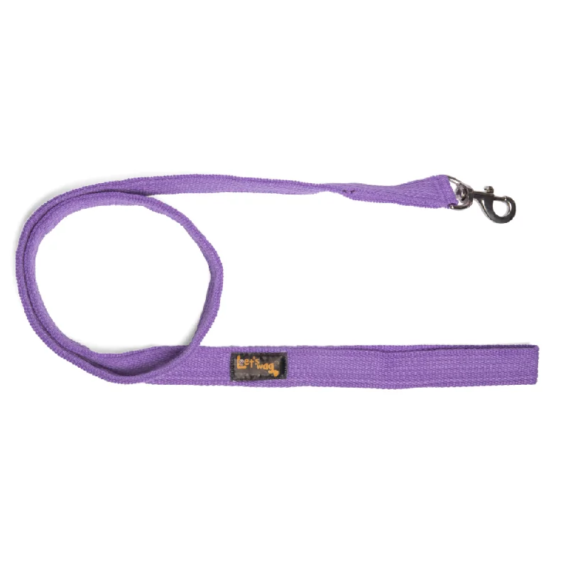 Expandable pet safety gate-Let's Wag Single Handle Fabric Leash for Dogs (Purple)