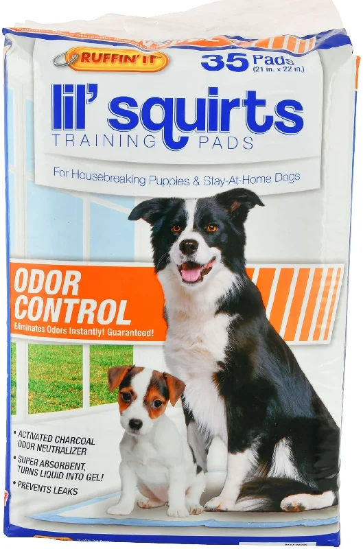 Orthopedic dog pillow-Lil' Squirts Training Pads with Activated Charcoal, 35 ct