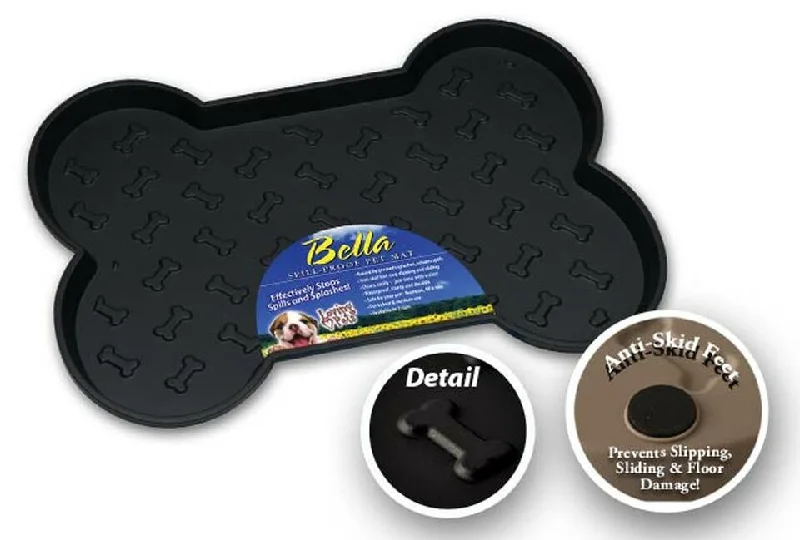 Organic pet dental gel-Loving Pet Spill Proof Mat Black