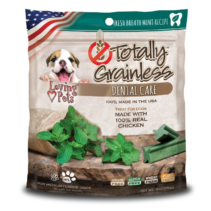 Reflective pet vest large-Loving Pets Totally Grainless Fresh Mint Dental Chews Large