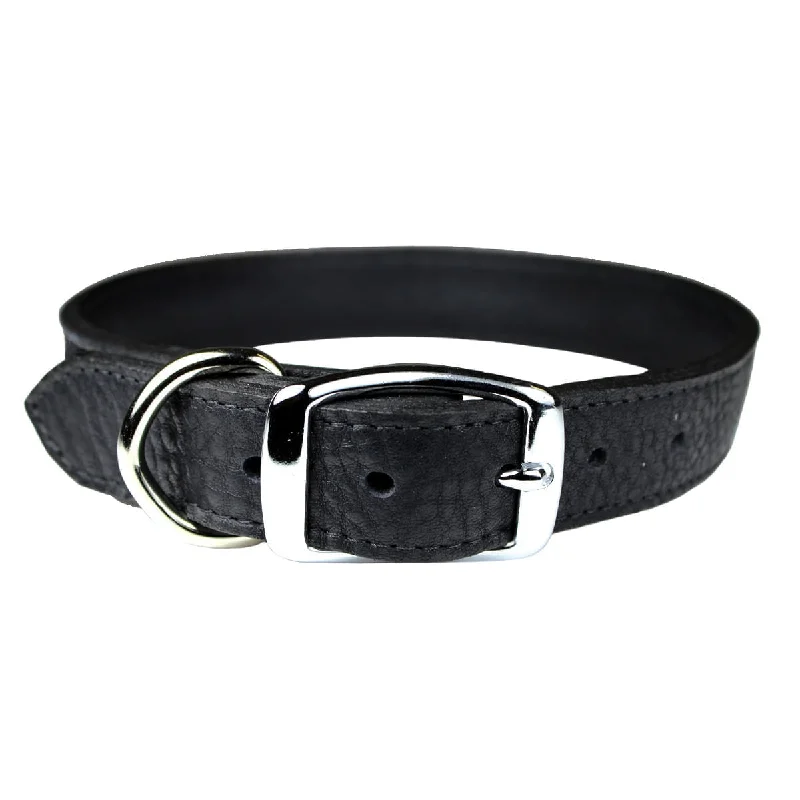 Programmable fish feeder-Luxe Leather Dog Collars, 22"-26"