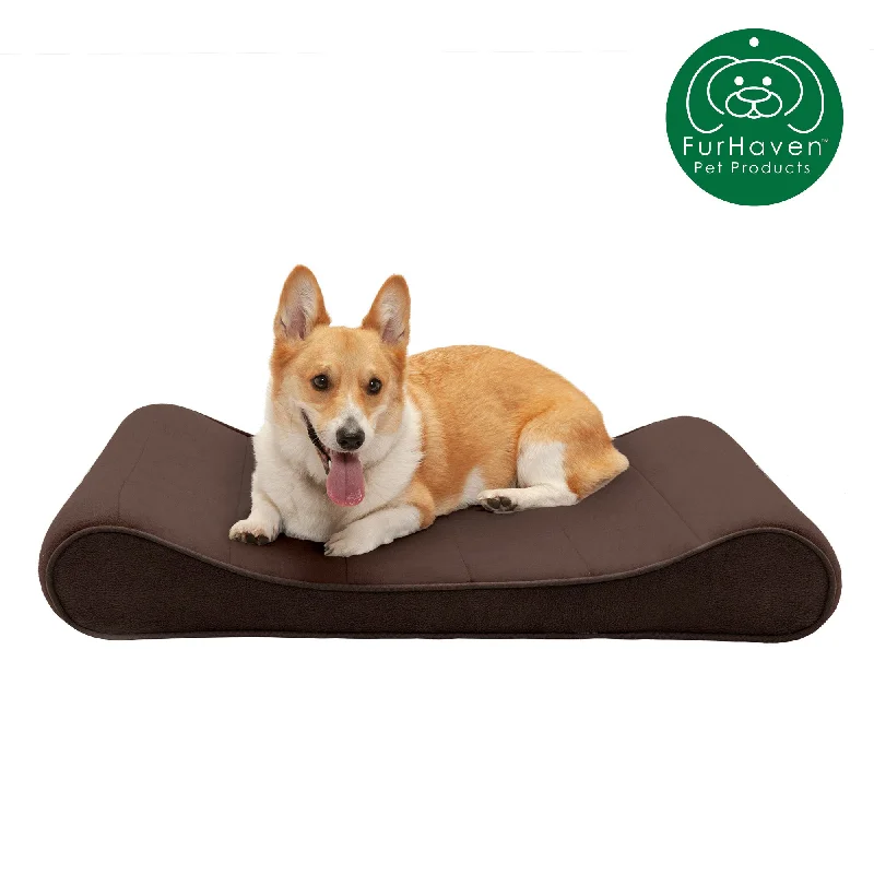 Curved pet nail clipper-Memory Foam Microvelvet Luxe Lounger Pet Bed