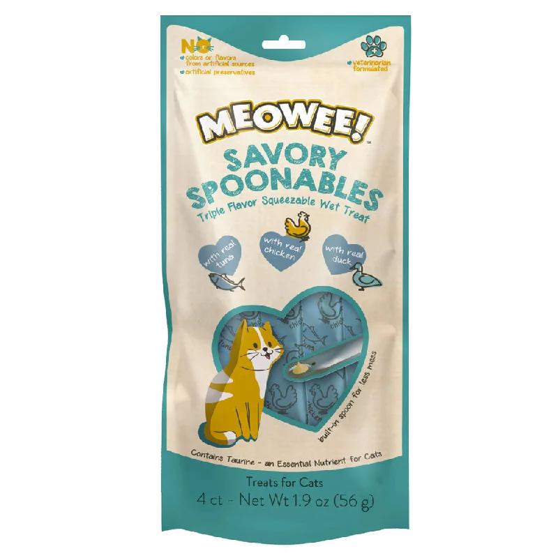 Eco-friendly pet leash large-Meowee Savory Spoonables Tuna, Chicken & Duck