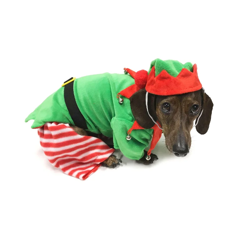 Orthopedic dog pillow-Midlee Dog Elf Costume