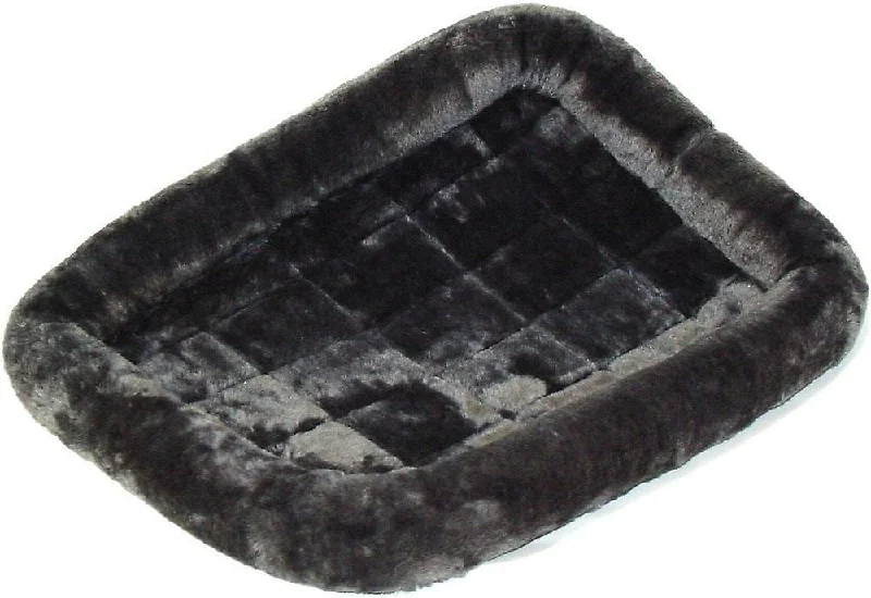 Small pet nail trimmer-Midwest Quiet Time Gray Fleece Pet Bed