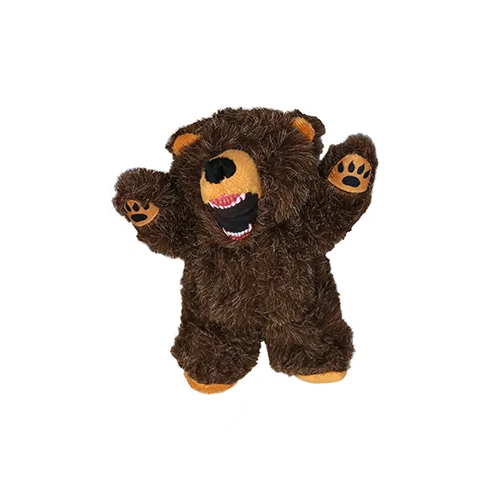 Plush pet blanket small-Mighty® Jr. Bear Dog Toy (Brown)