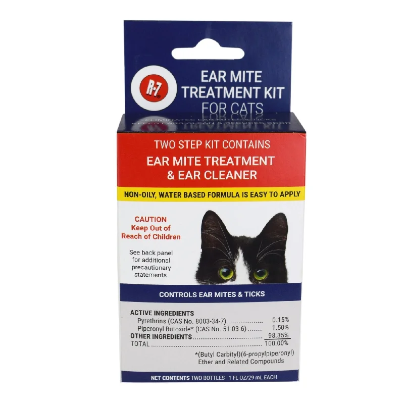 Rechargeable pet heat pad-Miraclecare R-7M Ear Mite Treatment Kit For Cats