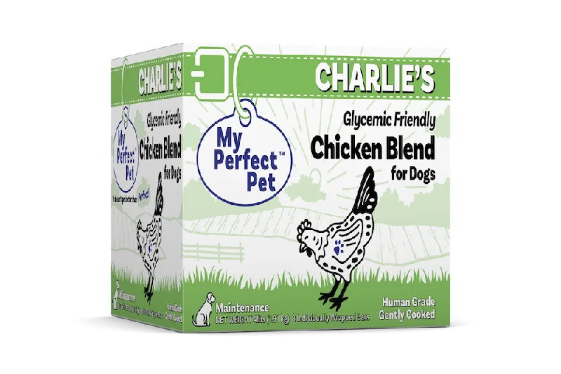 Treat-dispensing dog toy-My Perfect Pet Charlie’s Glycemic Friendly Chicken Blend