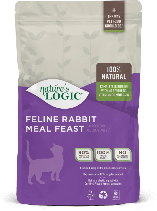 Puppy training leash combo-Nature’s Logic Feline Rabbit Meal Feast Dry Cat Food