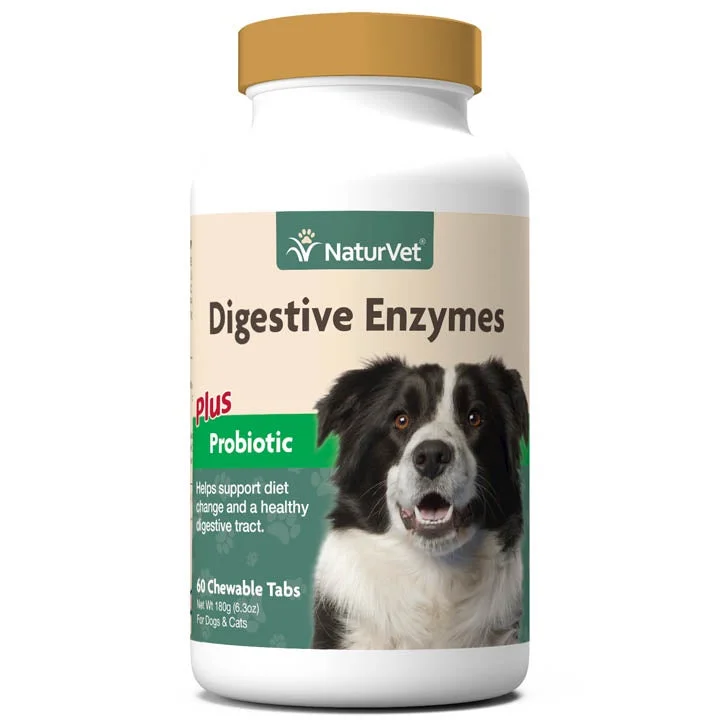 Non-slip pet water mat-NaturVet Digestive Enzymes Dog 60ct