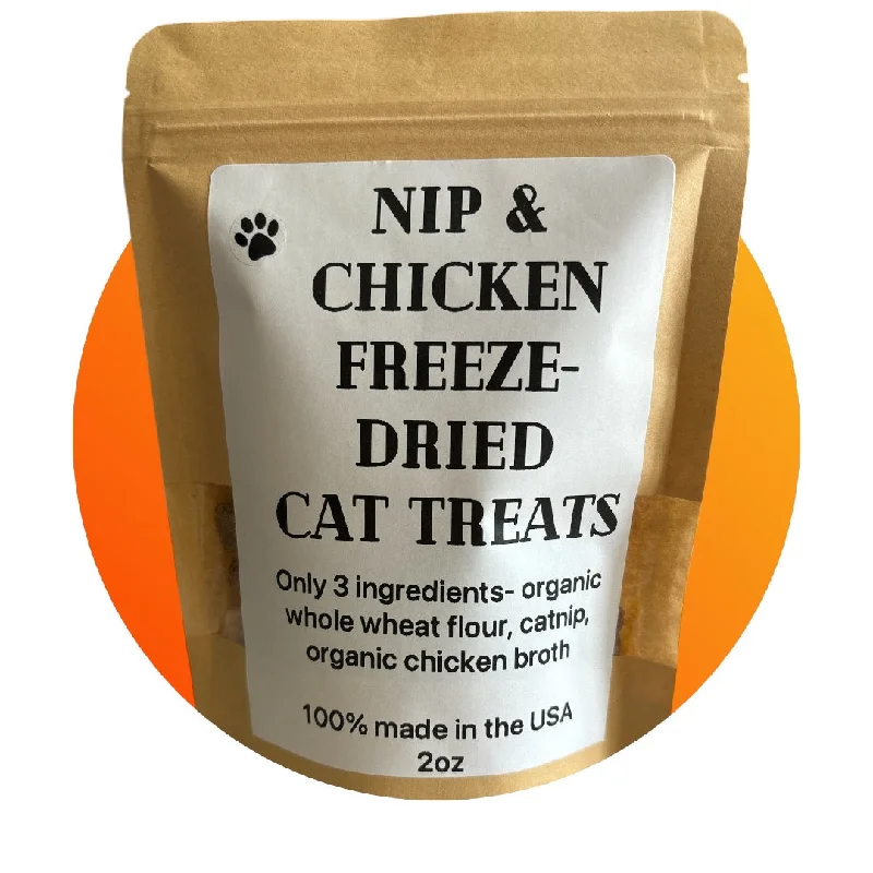 Waterproof pet cushion-Nip & Chicken Freeze-Dried Cat Treats