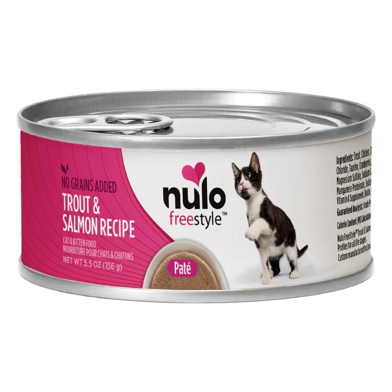 Metal pet exercise pen-Nulo Freestyle Trout & Salmon recipe Pate' cat food 5.5oz