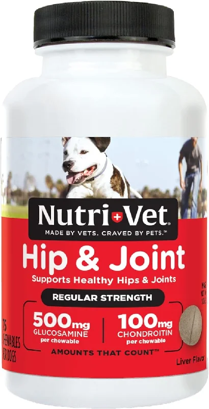 Natural pet coat spray-Nutri-Vet Hip & Joint Regular Strength Chewables for Dogs