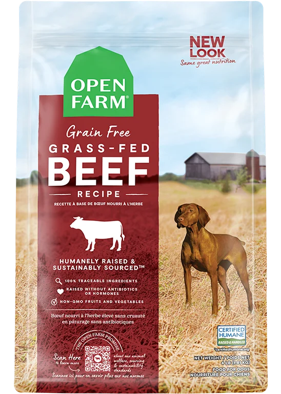 Insulated pet cushion cover-Open Farm Grass-Fed Beef Grain-Free Dry Dog Food