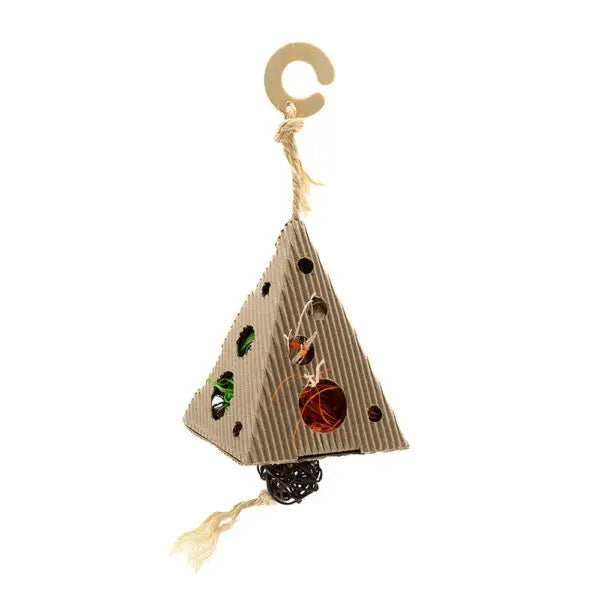 Cat scratching board wood-Oxbow Pyramid Treat Hanger