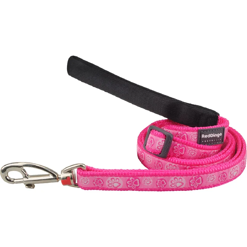 Motion-activated dog toy-Paw Impressions Hot Pink Dog Leash