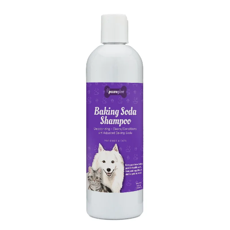 Strong pet tug toy-PawsGive Deodorizing Shampoo for Dogs & Cats with Baking Soda - 8 oz