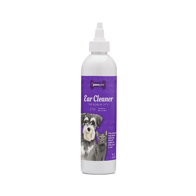 Sturdy pet crate large-PawsGive Ear Cleaner for Dogs and Cats, Cucumber Melon - 8oz