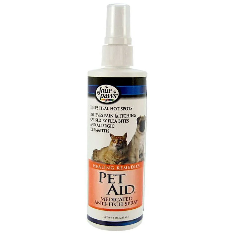 Rubber pet feeding mat-Pet Aid Medicated Anti Itch & Hot Spot Spray 8 oz