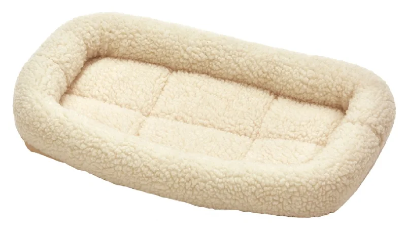 Skid-proof pet mat-Pet Lodge Fleece Pet Bed for Dogs & Cats, Cream