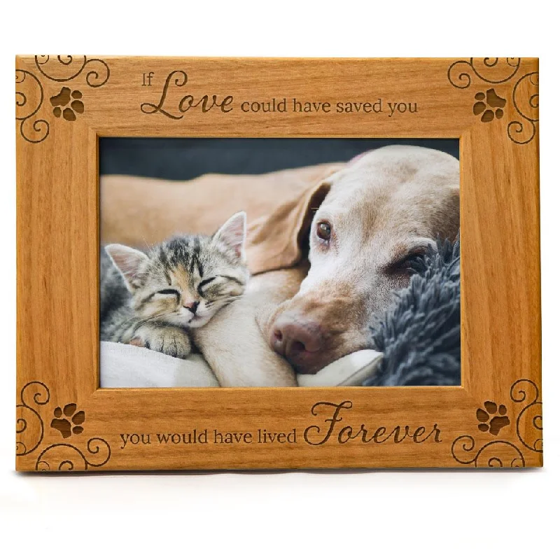 Heavy-duty pet kennel-Pet Memorial Picture Frame | Fits 5x7 Horizontal Portrait