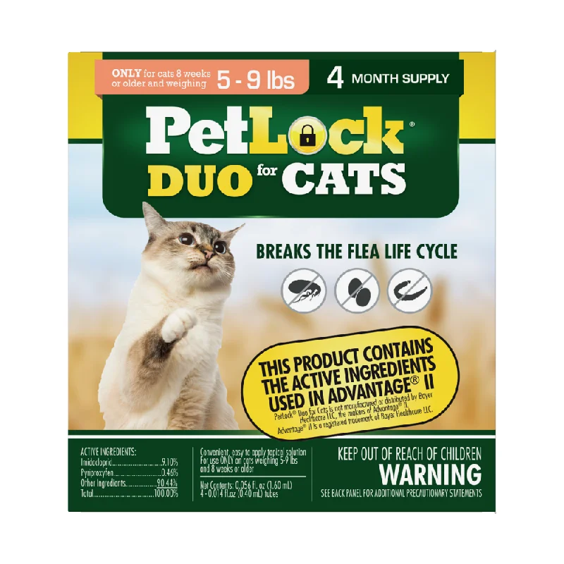 Quiet pet nail trimmer-PETLOCK DUO for CATS 4PK