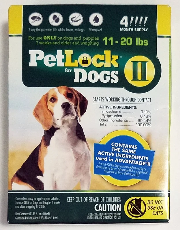 Lemon pet odor spray-PetLock II Flea Treatment for Dogs 11-20 lbs 4 Month Supply