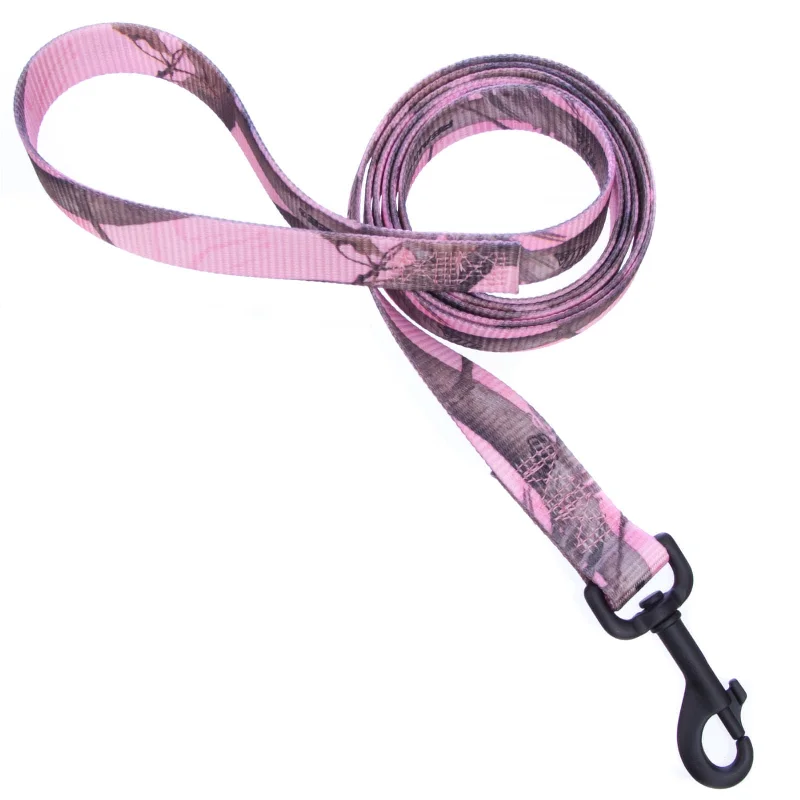 Natural bamboo bird swing-Realtree AP Pink Camo Lead, 1"W x 72"L