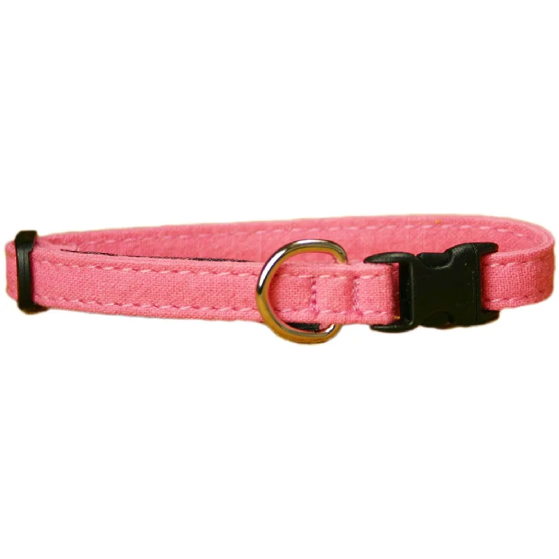 Expandable pet carrier-Hemp Toy Dog Collar Pink