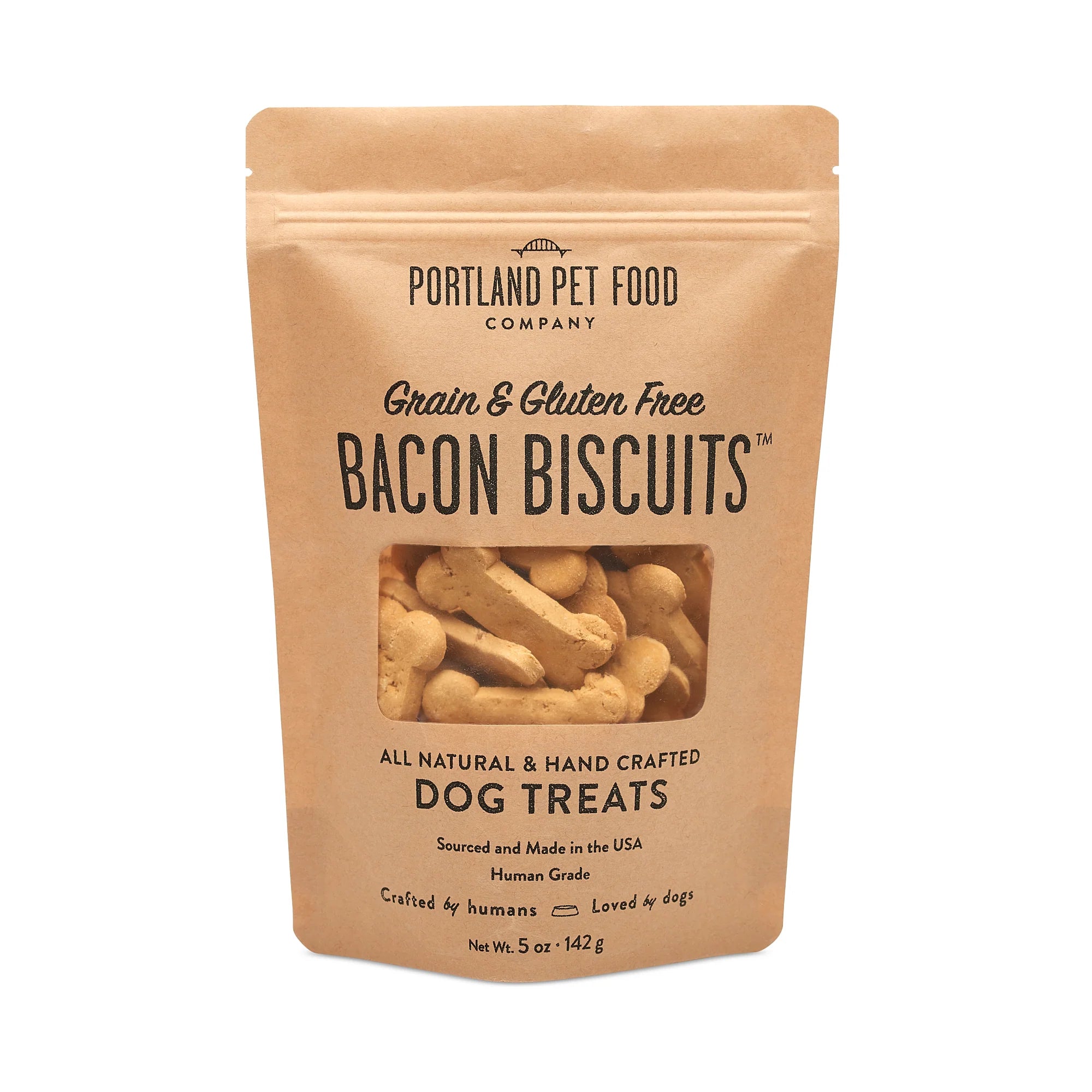 Small pet climbing toy-Portland Pet Food Company GF Bacon Biscuits-5 oz