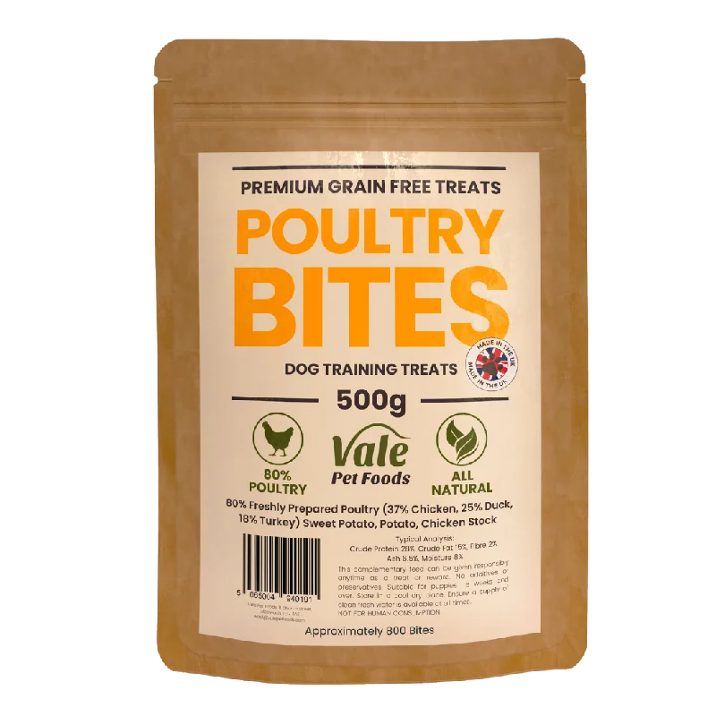 Calming pet anxiety wrap-Poultry Bites Dog Treats- 500g