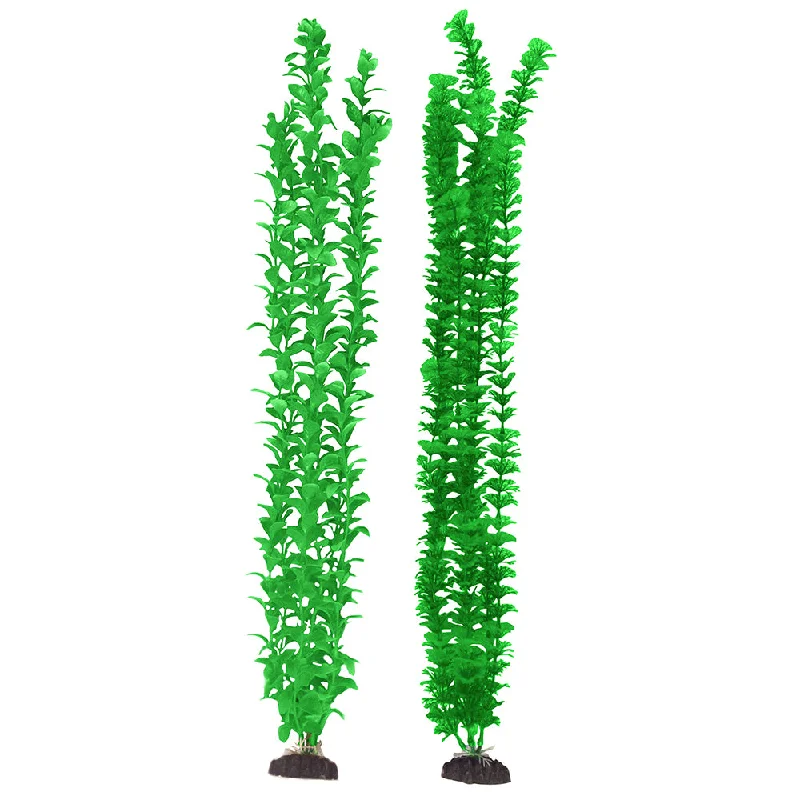 Natural pet coat spray-Penn Plax 28" Aqua Plants Green 2pk