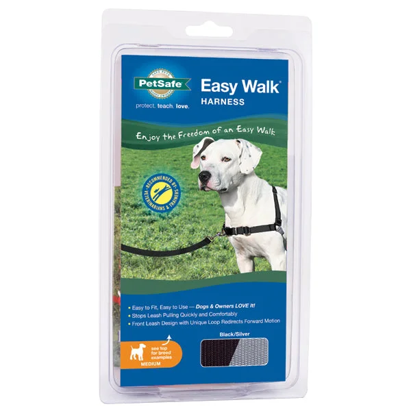 Puppy training harness set-PREMIER EASY WALK HARNESS BLACK MEDIUM