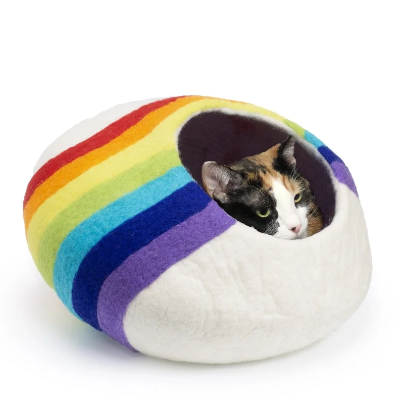 Battery-powered pet toy-Rainbow Eco Kitty Cave