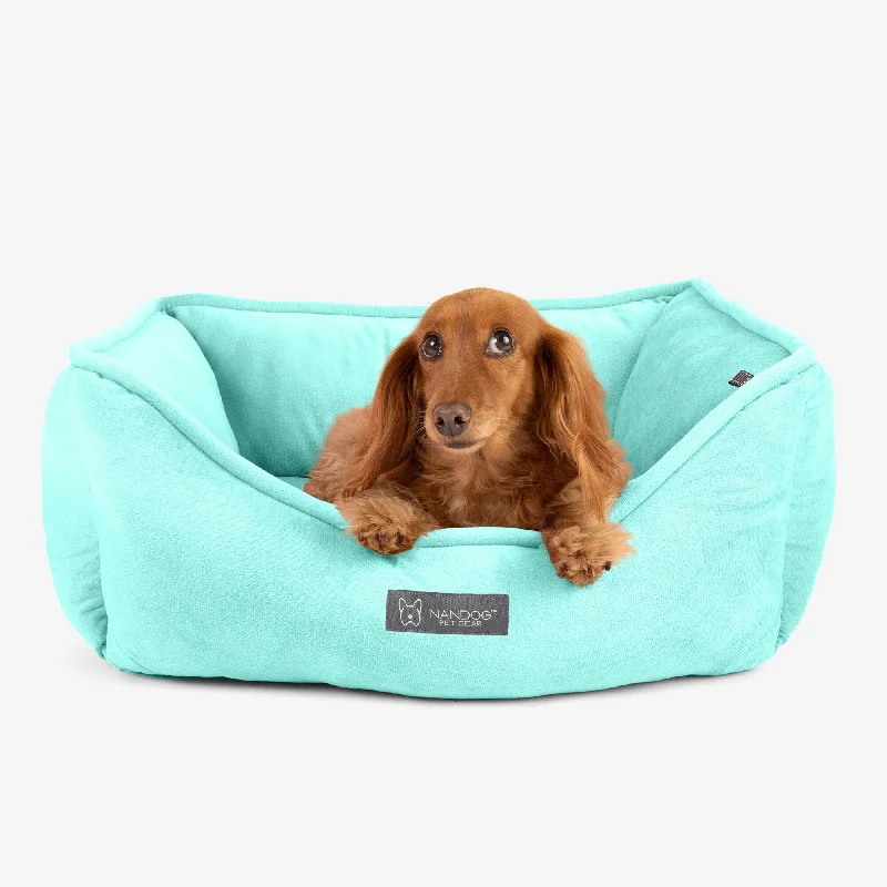 Orthopedic cat pillow-Signature Bed in Light Aqua