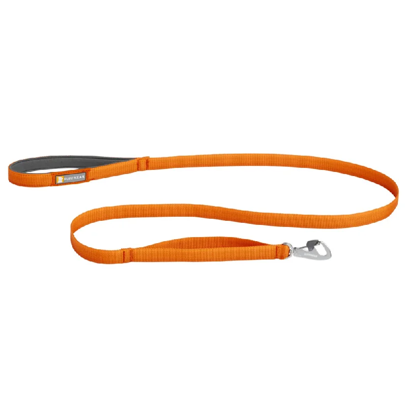 Knotted dog chew rope-Ruffwear Front Range Leash for Dogs (Campfire Orange)