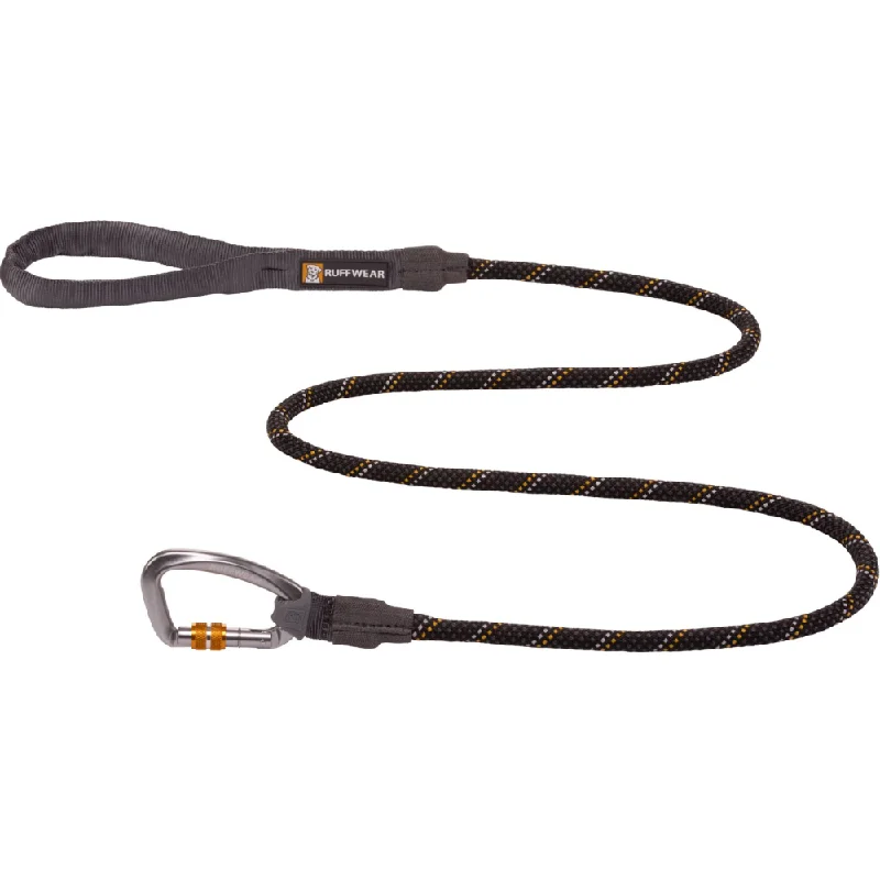 Portable pet water cup-Ruffwear Knot a Leash  Rope Leash for Dogs (Obsidian Black)