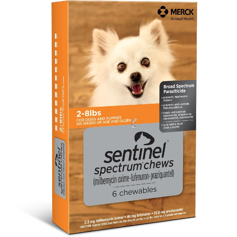 Puppy chew stick toy-Sentinel Spectrum Chews for Dogs, 6 Chews