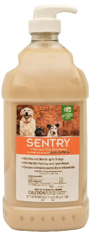 Insulated pet cushion cover-Sentry Flea & Tick Shampoo for Dogs & Puppies, 64 oz