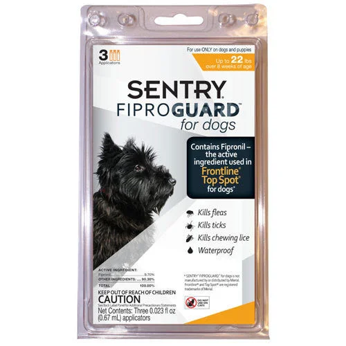 Hamster running wheel silent-Sentry FiproGuard Flea & Tick Control for Dogs Up To 22 lbs 3pk