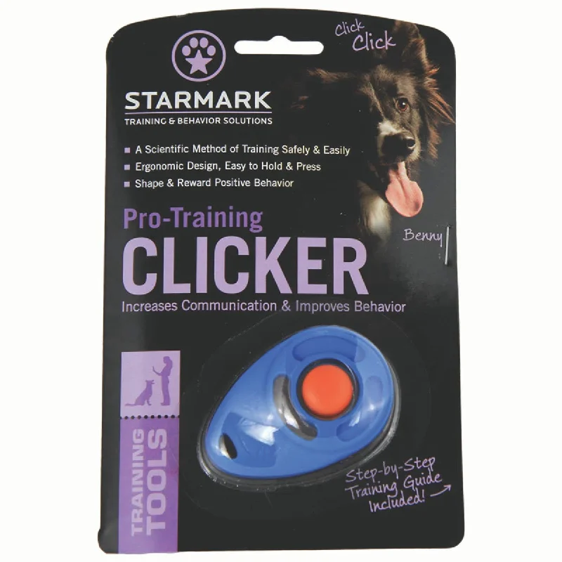 Wide pet food bowl-STARMARK TRIPLE CROWN CLICKER