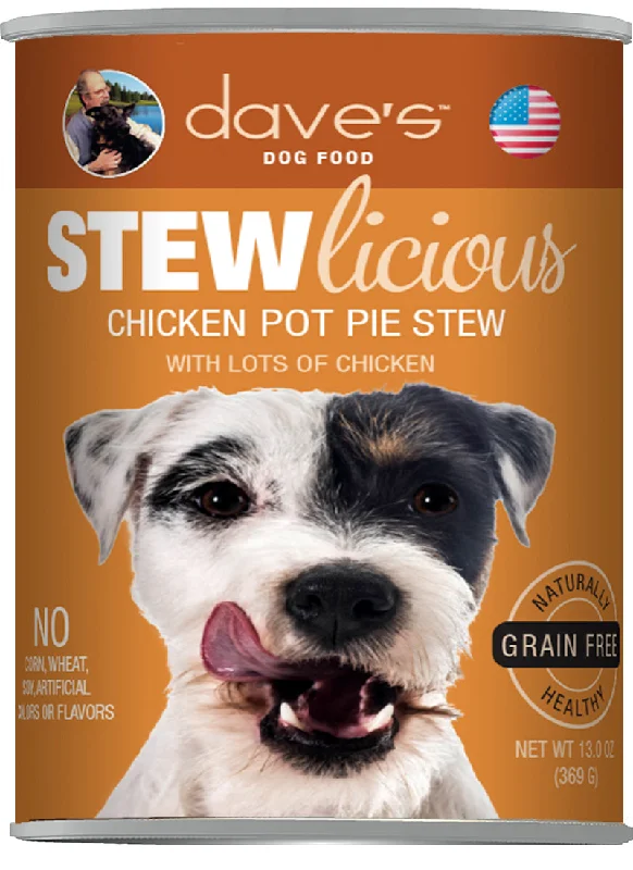 Chamomile pet ear wash-Dave's Stewlicious Chicken Pot Pie Stew Canned Dog Food