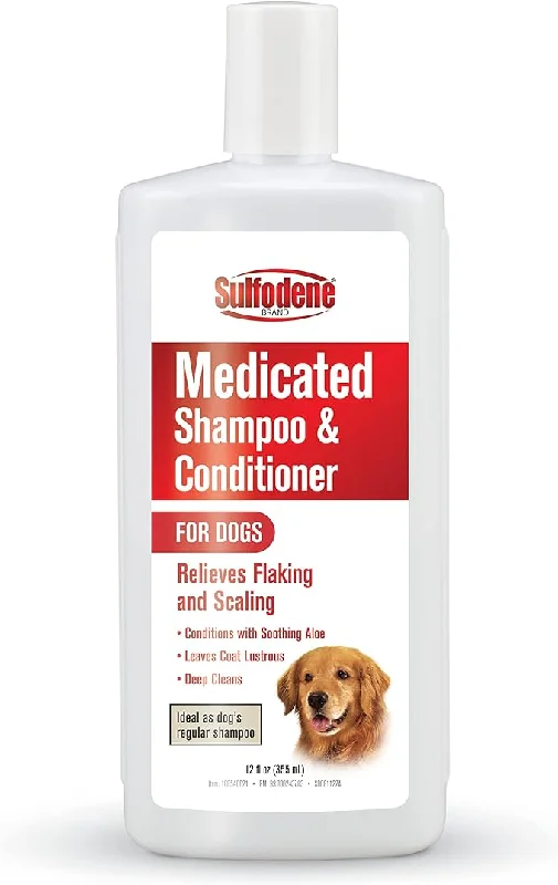 Sturdy pet playpen large-Sulfodene Medicated Shampoo & Conditioner for Dogs