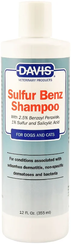 Gravity-fed pet fountain-Davis Sulfur Benz (Benzoyl Peroxide) Shampoo