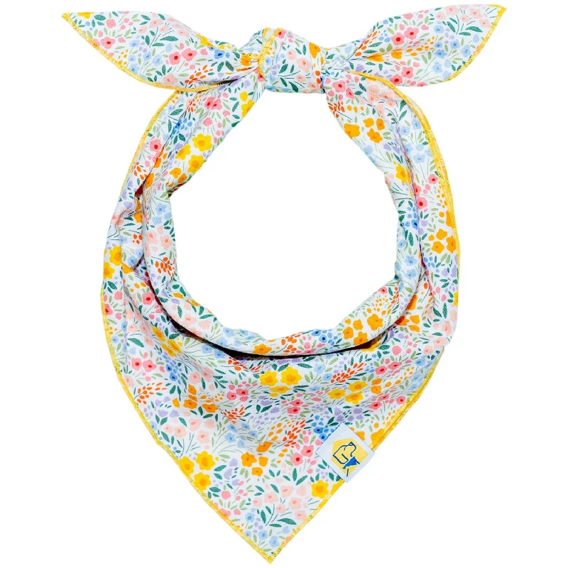 Contoured pet bed-Sunshiney Florals Dog Bandana