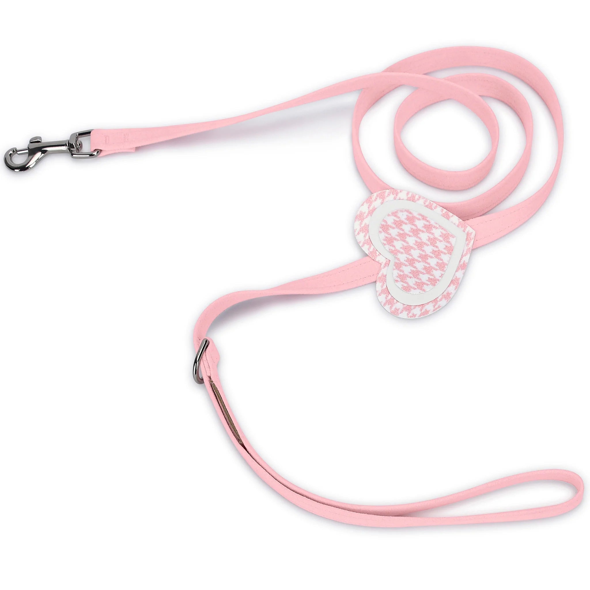 Breakaway pet collar-Susan Lanci Pink is Love 3 Layer Heart Leash