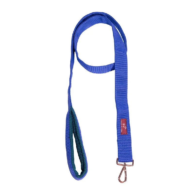 Natural pet dental sticks-Tails to Tell Tactical Polyester Leash for Dogs (Blue)