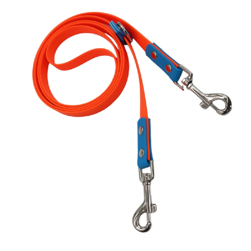 Safe pet chew ring-Talking Dog Club Multifunction Handsfree Leash for Dogs (Orange)