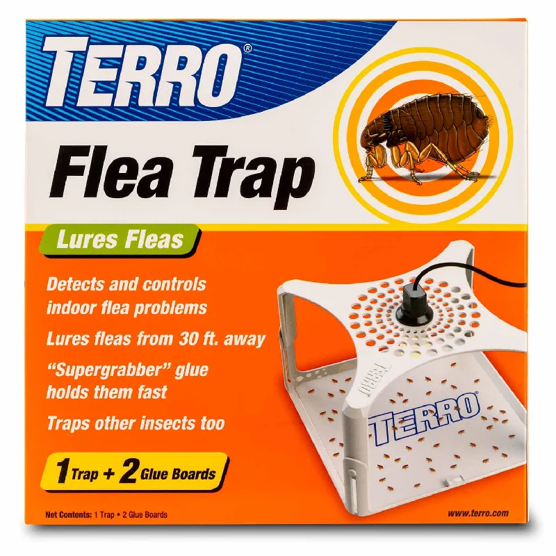 Cat tree with hideout-TERRO Flea Trap & Refills