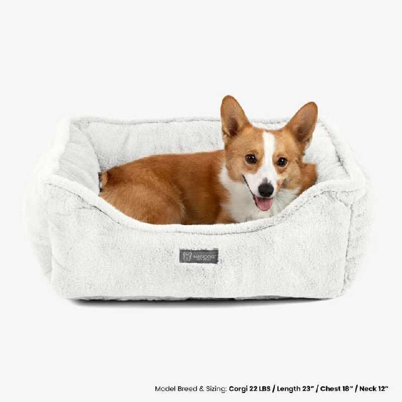 Durable pet frisbee toy-The Super Cloud Bed in Pearl White